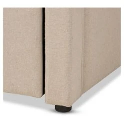 Parkson Modern And Contemporary Linen Fabric Curved Notched Corners Sofa Daybed With Roll - Out Trundle Guest Bed - Twin - Baxton Studio 15 Parkson Modern And Contemporary Linen Fabric Curved Notched Corners Sofa Daybed With Roll - Out Trundle Guest Bed - Twin - Baxton Studio -Home Furniture Shop-Baxton Studio GUEST b340f498 a46c 4564 a2c5 cefdbc83e57c