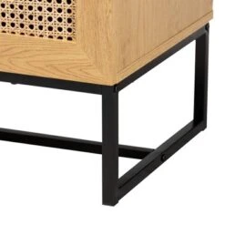 Sawyer Wood And Metal 3 Drawer Storage Cabinet With Natural Rattan Oak Brown/Black - Baxton Studio 15 Sawyer Wood And Metal 3 Drawer Storage Cabinet With Natural Rattan Oak Brown/Black - Baxton Studio -Home Furniture Shop-Baxton Studio GUEST b34a25d9 2943 4c53 be9d 8f87b5e92932