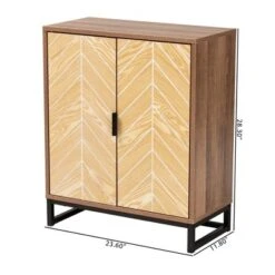 Josephine Two-Tone Wood And Metal 2 Door Storage Cabinet Walnut Brown/White/Black - Baxton Studio 19 Josephine Two-Tone Wood And Metal 2 Door Storage Cabinet Walnut Brown/White/Black - Baxton Studio -Home Furniture Shop-Baxton Studio GUEST b392fb02 6ce3 4551 bc5f 68785ac1bd46