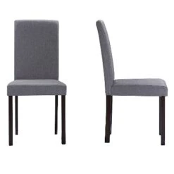 5pc Andrew Contemporary Dining Set Dark Brown/Gray - Baxton Studio