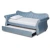 Twin Abbie Velvet Tufted Daybed With Trundle Light Blue - Baxton Studio 1 Twin Abbie Velvet Tufted Daybed With Trundle Light Blue - Baxton Studio -Home Furniture Shop-Baxton Studio GUEST b44a2e0b 0b00 43d5 9730 dee9af9e0f67