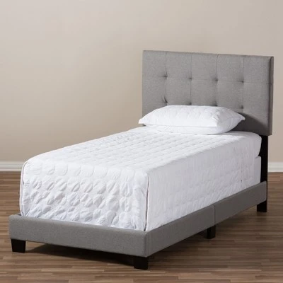 Twin Brookfield Modern And Contemporary Fabric Upholstered Bed - Baxton Studio 8 Twin Brookfield Modern And Contemporary Fabric Upholstered Bed - Baxton Studio - Image 6
