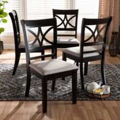 Set Of 4 Clarke Dining Chair - Baxton Studio -Home Furniture Shop-Baxton Studio GUEST b6802251 6aeb 45d4 8f68 1230c716d533