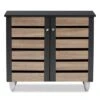 Gisela 2 - Door Shoe Storage Cabinet Dark Gray - Baxton Studio -Home Furniture Shop-Baxton Studio GUEST b918a0bb fce3 46d2 9da4 14ba32a808a5