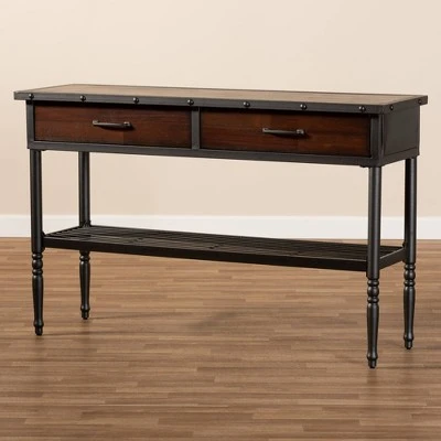 2 Drawer Jana Dining Room Server Brown - Baxton Studio 5 2 Drawer Jana Dining Room Server Brown - Baxton Studio - Image 3