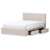 Queen Rene Modern And Contemporary Fabric 4 Drawer Storage Platform Bed - Baxton Studio 1 Queen Rene Modern And Contemporary Fabric 4 Drawer Storage Platform Bed - Baxton Studio -Home Furniture Shop-Baxton Studio GUEST ba13db0e cc46 4fd8 912a b5c02be1bb35