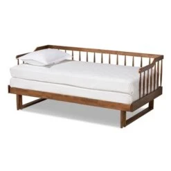 Twin To King Muriel Expandable Spindle Daybed - Baxton Studio
