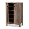 Derek Wood 2 Door Shoe Cabinet-Oak - Baxton Studio -Home Furniture Shop-Baxton Studio GUEST bcba3ffe 3458 4027 983a 7c824049811a