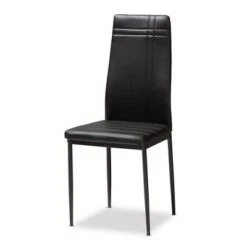 Set Of 4 Matiese Modern And Contemporary Faux Leather Upholstered Dining Chairs - Baxton Studio