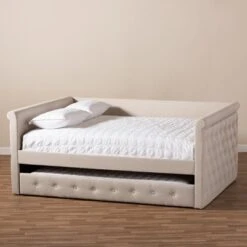 Alena Daybed With Trundle - Baxton Studio -Home Furniture Shop-Baxton Studio GUEST bef528f1 eedb 4a08 a6dc 66c20c8aecd4