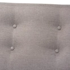 Perris Upholstered Wood Sofa Light Gray/Walnut - Baxton Studio -Home Furniture Shop-Baxton Studio GUEST bf66c5a0 c364 4108 bf6c 161489a67843