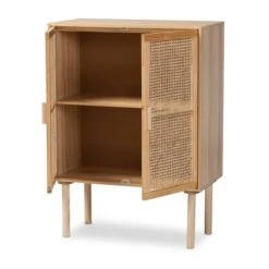 Maclean Rattan Wood 2 Door Storage Cabinet Natural/Brown - Baxton Studio 15 Maclean Rattan Wood 2 Door Storage Cabinet Natural/Brown - Baxton Studio -Home Furniture Shop-Baxton Studio GUEST c107319d 554f 4a0f 9101 466d3d517ba1