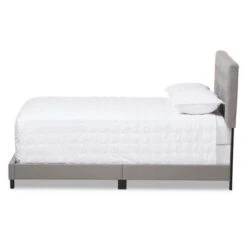 Cassandra Modern And Contemporary Fabric Upholstered Bed - Baxton Studio