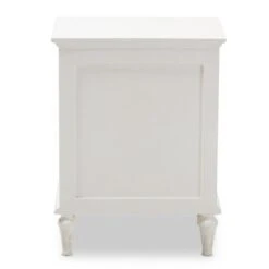 Venezia French - Inspired Rustic Washed Wood 3 - Drawer Nightstand - White - Baxton Studio -Home Furniture Shop-Baxton Studio GUEST c2741a88 7c72 41c5 970d b11f1f83db45