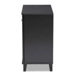 Shelf Wood Shoe Storage Cabinet Coolidge Finished Dark Gray - Baxton Studio -Home Furniture Shop-Baxton Studio GUEST c27eff5f 2073 4c9f 8731 51884c3e718d