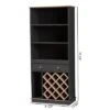 Baxton Studio Mattia And Oak Finished Wood Wine Cabinet Gray/Brown - BaxtonStudio -Home Furniture Shop-Baxton Studio GUEST c3155c1c eaa9 488a befa ee77e83e99fc
