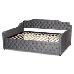 Freda Velvet Fabric Upholstered Button Tufted Daybed - Baxton Studio 9 Freda Velvet Fabric Upholstered Button Tufted Daybed - Baxton Studio -Home Furniture Shop-Baxton Studio GUEST c33f2bf7 ad41 4052 ab02 24d2c55050d4