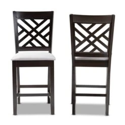 Set Of 2 Caron Finished Wood Counter Height Pub Chairs - Baxton Studio -Home Furniture Shop-Baxton Studio GUEST c53d23f1 335c 43a1 95b5 fe774f327e30