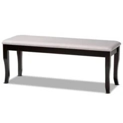 Cornelie Fabric Upholstered Wood Dining Bench - Baxton Studio -Home Furniture Shop-Baxton Studio GUEST c645c42d b390 470a aa3d f493238a84b9