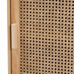 Maclean Rattan Wood 1 Door Nightstand Natural/Brown - Baxton Studio -Home Furniture Shop-Baxton Studio GUEST c6e4acb6 de38 4050 b1a0 35e15dc0c3b7