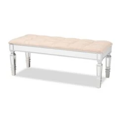 Hedia Fabric Upholstered And Wood Accent Bench - Baxton Studio 18 Hedia Fabric Upholstered And Wood Accent Bench - Baxton Studio -Home Furniture Shop-Baxton Studio GUEST c6ed9c81 fa8f 4321 93ab dc96d345cde3