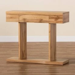 Otis Wood 3 Drawer Console Table Oak Brown - Baxton Studio 13 Otis Wood 3 Drawer Console Table Oak Brown - Baxton Studio -Home Furniture Shop-Baxton Studio GUEST c706d829 bc4f 47c5 89ac 32189bad9573
