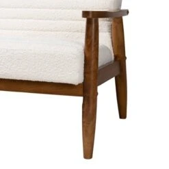 Stratton Boucle Fabric And Wood Sofa White/Walnut Brown - Baxton Studio 15 Stratton Boucle Fabric And Wood Sofa White/Walnut Brown - Baxton Studio -Home Furniture Shop-Baxton Studio GUEST c780e1d3 f2b9 4f77 8f9f a2c15030aab9