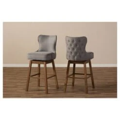 Gradisca Modern And Contemporary Wood Finishing Upholstered Barstools Set Of 2 - Baxton Studio 13 Gradisca Modern And Contemporary Wood Finishing Upholstered Barstools Set Of 2 - Baxton Studio -Home Furniture Shop-Baxton Studio GUEST c904986e 732e 45c5 9910 7bdd2dc82977
