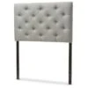 Twin Viviana Modern And Contemporary Fabric Upholstered Button Tufted Headboard Gray - Baxton Studio -Home Furniture Shop-Baxton Studio GUEST c94d56b2 1b64 44a0 9f16 4d98b1652f61