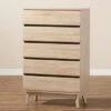 Mirren Light Oak 5 Drawer Chest Brown/Dark Gray - Baxton Studio 1 Mirren Light Oak 5 Drawer Chest Brown/Dark Gray - Baxton Studio -Home Furniture Shop-Baxton Studio GUEST ca67f60e cbd5 4a74 93ea 0656712a8068