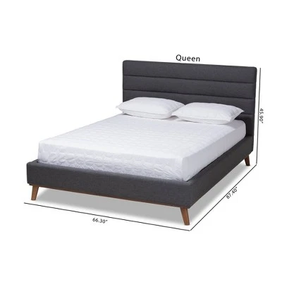 Erlend Platform Bed - Baxton Studio 3 Erlend Platform Bed - Baxton Studio