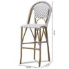 Baxton Studio Ilene Indoor And Outdoor Stackable Bistro Barstool Gray/White - BaxtonStudio 2 Baxton Studio Ilene Indoor And Outdoor Stackable Bistro Barstool Gray/White - BaxtonStudio -Home Furniture Shop-Baxton Studio GUEST cb26249e ba1a 4640 9f4a 6d60ef2ec47e