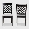 2pc Caron Upholstered Wood Dining Chair Set - Baxton Studio -Home Furniture Shop-Baxton Studio GUEST cc166717 86d3 4d84 8c30 604bd4647152