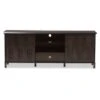 Unna Wood TV Cabinet With 2 Sliding Doors And Drawer TV Stand For TVs Up To 70" Dark Brown - Baxton Studio
