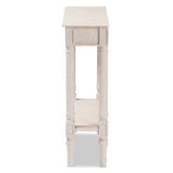 Ariella Whitewashed 1 Drawer End Table White - Baxton Studio 23 Ariella Whitewashed 1 Drawer End Table White - Baxton Studio -Home Furniture Shop-Baxton Studio GUEST cdaabb89 ccb7 4597 97e1 766aee57deec
