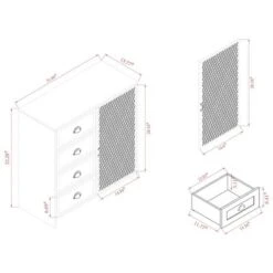 Connell Two-Tone Wood And Metal Sideboard Buffet Natural Brown/Black - Baxton Studio -Home Furniture Shop-Baxton Studio GUEST cf7e2f1e 6c56 4ce4 8790 36b53fd09441
