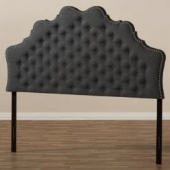 Hilda Modern And Contemporary Fabric Headboard Dark Gray - Baxton Studio -Home Furniture Shop-Baxton Studio GUEST cfb39b5e e5eb 47dc b6f9 54cc6e4263ba