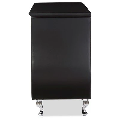 Enzo Modern And Contemporary Faux Leather 6 Drawer Dresser - Baxton Studio 4 Enzo Modern And Contemporary Faux Leather 6 Drawer Dresser - Baxton Studio - Image 2