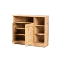 2 Door Eren Farmhouse Wood Dining Room Sideboard Buffet - Baxton Studio