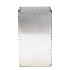 Serge Metal 1 Door Accent Storage Cabinet Silver - Baxton Studio -Home Furniture Shop-Baxton Studio GUEST d094c169 af62 49e1 a585 e89805d1b0d0