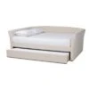 Delora Upholstered Daybed With Trundle Beige - Baxton Studio 2 Delora Upholstered Daybed With Trundle Beige - Baxton Studio -Home Furniture Shop-Baxton Studio GUEST d302caae 8f57 4ac3 93ec 2ae31fafa904