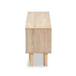 Mallory Two-Toned Oak Wood TV Stand For TVs Up To 55" Oak/Gray - Baxton Studio 10 Mallory Two-Toned Oak Wood TV Stand For TVs Up To 55" Oak/Gray - Baxton Studio -Home Furniture Shop-Baxton Studio GUEST d325f8a4 d060 43ba 93e8 1b2d5c42cb10