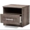 Gallia Modern And Contemporary Oak Finished 1 Drawer Nightstand Brown - Baxton Studio -Home Furniture Shop-Baxton Studio GUEST d42dc811 9a1d 4187 a683 9f0a5eb82514