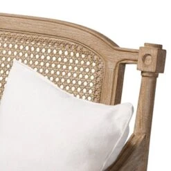 Clemence Upholstered Whitewashed Wood Sofa Loveseat Ivory/Oak - Baxton Studio -Home Furniture Shop-Baxton Studio GUEST d5094b83 6e98 452c bafd b0894ac79e7c