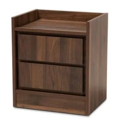 2 Drawers Hale Wood Nightstand - Baxton Studio -Home Furniture Shop-Baxton Studio GUEST d6db335f c623 4922 8b0d 76096c9f5543