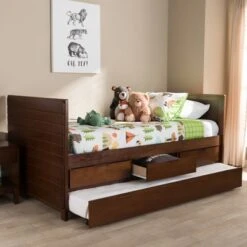 Twin Linna Modern And Contemporary Daybed With Trundle - Baxton Studio 21 Twin Linna Modern And Contemporary Daybed With Trundle - Baxton Studio -Home Furniture Shop-Baxton Studio GUEST db1d3d21 49ba 4540 954c 7c2d48e72e67