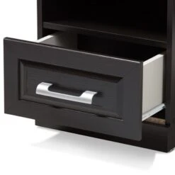 Odelia Modern And Contemporary Finished 1 Drawer Nightstand Dark Brown - Baxton Studio 14 Odelia Modern And Contemporary Finished 1 Drawer Nightstand Dark Brown - Baxton Studio -Home Furniture Shop-Baxton Studio GUEST dbd9b894 72c4 4e70 a925 e6c016311ca4