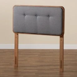 Twin Palina Upholstered And Wood Headboard - Baxton Studio -Home Furniture Shop-Baxton Studio GUEST dd40231f e4ed 4114 80ef e7c1876fa8e9