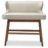 Gradisca Modern And Contemporary Fabric Button Tufted Upholstered Bar Bench Banquette - Baxton Studio -Home Furniture Shop-Baxton Studio GUEST ddfbbc07 9ec9 4ad7 b3ce df40ad4332e8