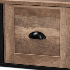 Connell Two-Tone Wood And Metal 2 Door TV Stand For TVs Up To 40" Natural Brown/Black - Baxton Studio 15 Connell Two-Tone Wood And Metal 2 Door TV Stand For TVs Up To 40" Natural Brown/Black - Baxton Studio -Home Furniture Shop-Baxton Studio GUEST de187dde bdb4 4cd7 afa0 a3941543d358